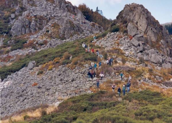 Randonn�e dans le massif du Pilat, pr�s de Saint Etienne